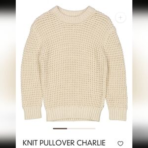 WHEAT Knit Charlie Pullover Cream Organic Cotton